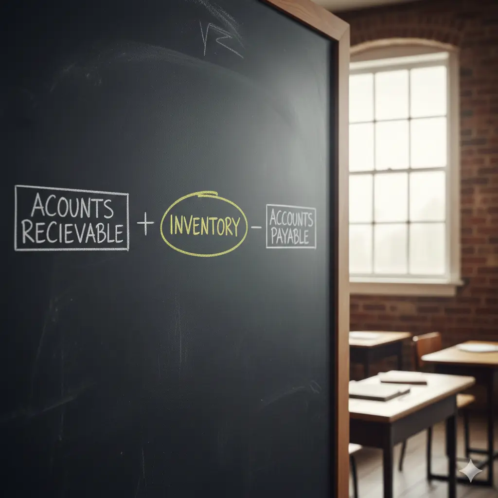 Net Working Capital Formula for inventory management in manufacturing